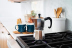 Bellemain Stovetop Espresso Maker | Italian Moka Pot Espresso Maker, Classic Aluminum Design Mocha Pot for Home Brewing & Camping | Easy to Use & Clean - 3-Cup, Silver
