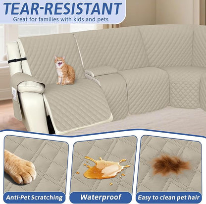 Arfntevss Recliner Sectional Couch Covers 1OO% Waterproof L Shape Sofa Cover - Image 5