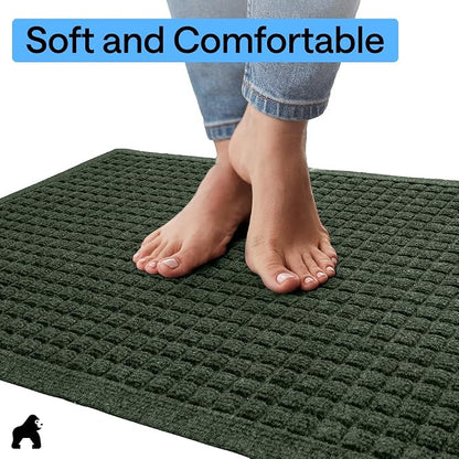GORILLA GRIP® Ultra Absorbent Front Door Mat Outside Entrance, Traps Dirt and - Image 7