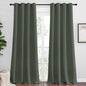 NICETOWN Dark Mallard Blackout Draperies Curtains, 55 inches Wide by 102 inches by NICETOWN