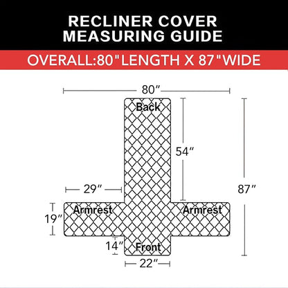 Easy-Going Recliner Chair Slipcover Reversible Sofa Cover Water Resistant Couch - Image 6