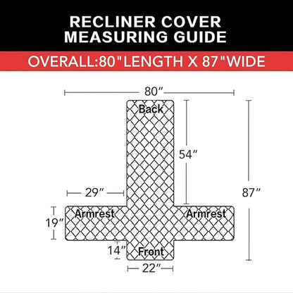 Easy-Going Reversible Couch Cover, Recliner 22 in, Chocolate/Ivory | Machine - Image 6