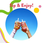 Joyba Bubble Tea Raspberry Dragon Fruit Black Tea with Popping Boba, 6 Pack, 12 fl. oz. Cups