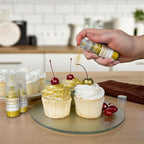 Bakell - Bright Gold Tinker Dust (4g, 1x Mini Spray Pump) Edible Glitter for Food, Desserts, and Beverages!