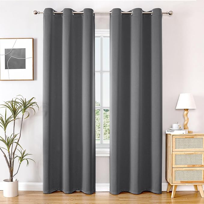 ChrisDowa Blackout Curtains for Bedroom and Living Room 84 Inches Long | 2 by ChrisDowa