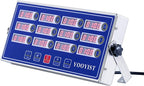 Kitchen Timers for Cooking – 12 Channel Commercial Kitchen Timer Restaurant Kitchen Supplies – Stainless Steel LED Technology Kitchen Timer Digital – Reminder Function, Loud Alarm, Blue