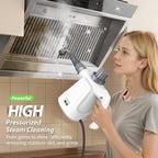 Steam Cleaner, 15.2OZ Hands-free Steamer for Cleaning with 14PCS Accessories & Safety Lock, Chemical-Free Pressurized Handheld Steam Cleaner for Home, Car, Furniture, Grease, Grout, Floor