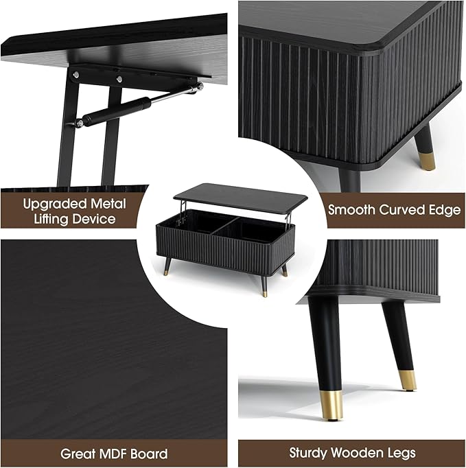 JOINICE Lift Top Coffee Table - Image 4