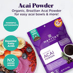 Navitas Organics Acai Powder – for Smoothie Bowls, Oatmeal, Dips, Sauces & More – Antioxidants, Omega 3 6 9, Fiber - USDA Organic, Non GMO, Kosher, Gluten Free, Keto (4oz. Bag, 38 Servings)