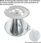Waziaqoc Pour Over Coffee Dripper, Slow Drip Paperless Coffee Filter, Stainless Steel Pour Over Coffee Maker for 1-4 Cups Brew, Double Mesh Design of Manual Reusable Cone Filter