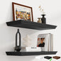 Fun Memories Floating Shelves 24 Inch Long, 9.3 Inch Deep Classic Crown Molding by FunMemories