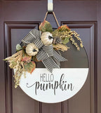 Fall Stencils for Painting on Wood Thanksgiving Stencils Autumn Hello Pumpkin Happy Harvest Stencil for Door Mats Fabrics Porch Hanger Decor