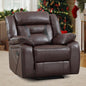 EBELLO Faux Leather Manual Recliner Chair, Modern Design Single Reclining Sofa by EBELLO
