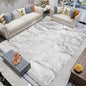 Latepis White and Grey Tips Faux Fur 8'10"x11'10" Area Rug, Soft Plush Faux Fur by Latepis