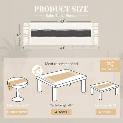 FEXIA Boho Table Runner for Summer Home Decor - Image 2