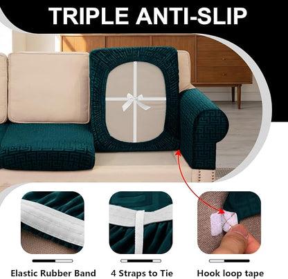 UNBBRRL Stretch Couch Backrest Cushion Cover - Image 3