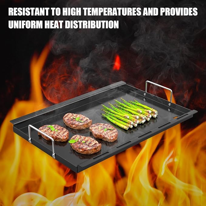 "WEBROIL Griddle Inserts Replacement Parts for Charbroil Performance TRU-Infrared 450 3-Burner 463370719 463371719 463371116, Flat Top Griddle Plate for Charbroil Performance 4 Burner Grill Parts"