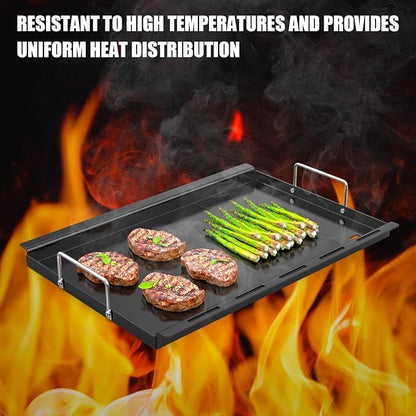 "WEBROIL Griddle Inserts Replacement Parts for Charbroil Performance TRU-Infrared 450 3-Burner 463370719 463371719 463371116, Flat Top Griddle Plate for Charbroil Performance 4 Burner Grill Parts"