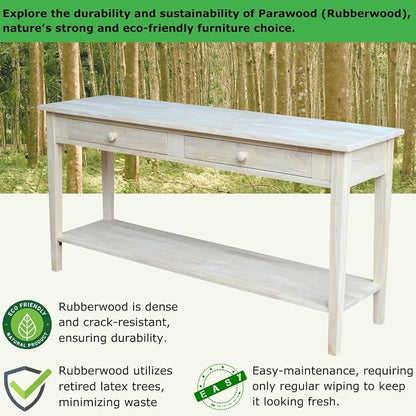 IC International Concepts Spencer Server Extended Length Console Table - Image 2