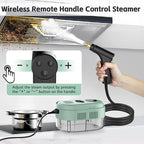 Steam Cleaner, Handheld 2500W Pressurized Heating Steamer for Cleaning,Multi-Purpose Steamer for Home Use with Water Tank, Steam Cleaner for Dirt, Grease,Grout,Tile, Floor,Couch,Car,Green