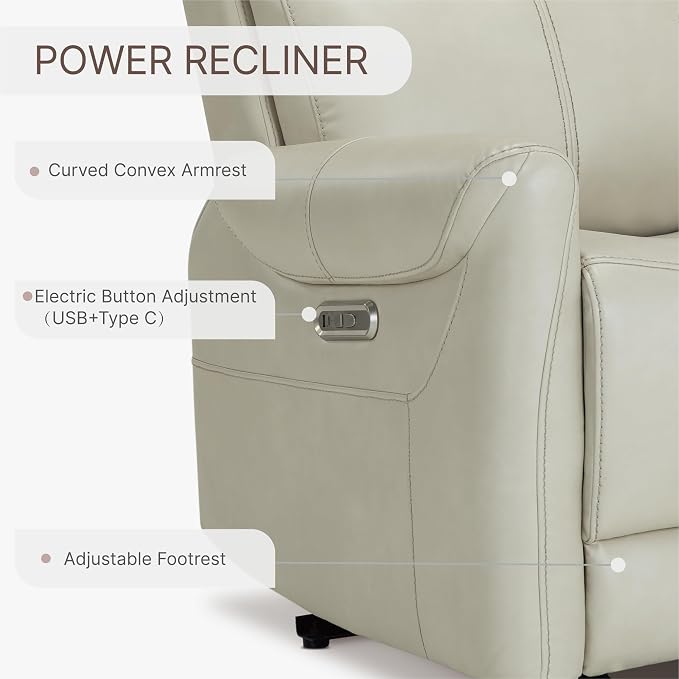 KISLOT Leather Recliner Chair Set of 2, Wall Hugger RV Recliners - Image 6