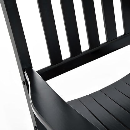Outsunny Outdoor Rocking Chair, Patio Wooden Rocking Chair - Image 9