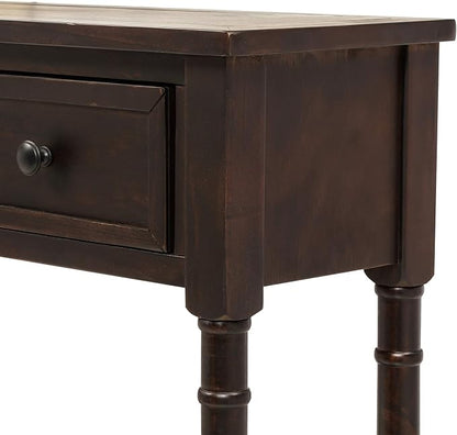 Merax Retro Console Table Sofa Table - Image 8