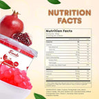 Fanale Pomegranate Popping Boba Pearls, Vegan, Non GMO, Gluten Free, Fat Free, Perfect for Bubble Tea, Smoothies, Ice Cream, Desserts, and Beverages.