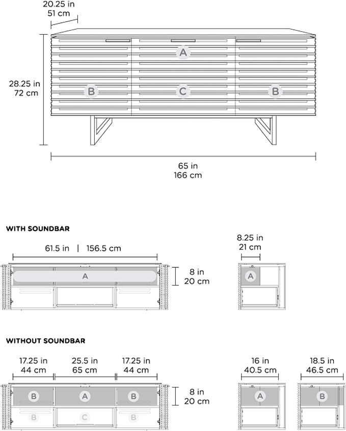 BDI Furniture Corridor 8177-65'' TV Stand - Image 7