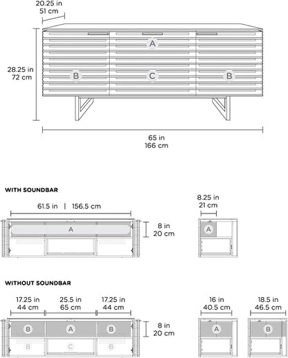 BDI Furniture Corridor 8177-65'' TV Stand - Image 7