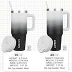 BJPKPK 30 oz Insulated Tumbler With Lid And Straw Stainless Steel Tumblers Cup With Handle For Women And Men,Day And Night