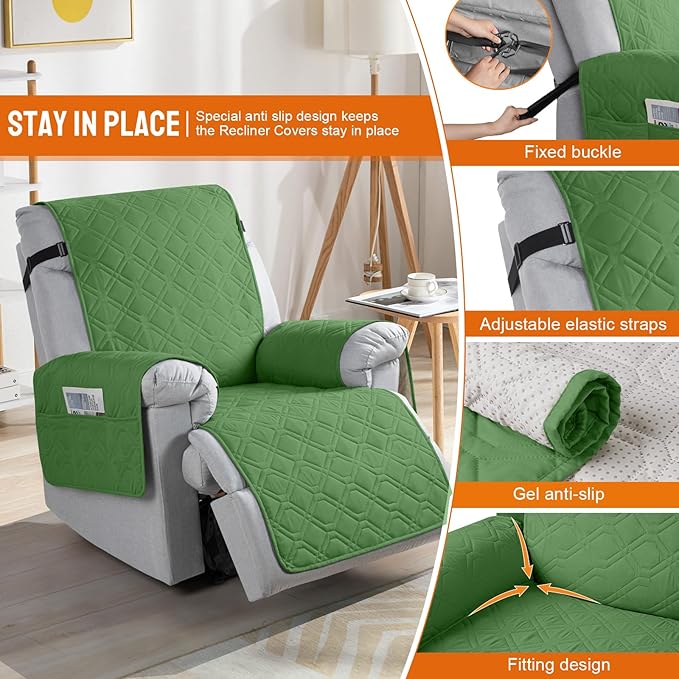 VANSOFY 100% Waterproof Recliner Chair Covers, Recliner Cover Non-Slip Dog - Image 5