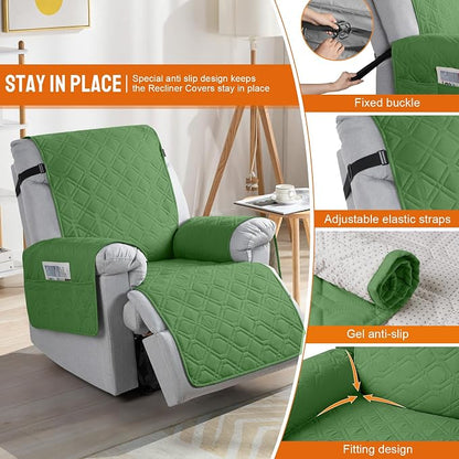 VANSOFY 100% Waterproof Recliner Chair Covers, Recliner Cover Non-Slip Dog - Image 4