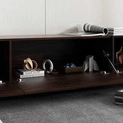 AIEGLE 95.1" W TV Stand with 4 Flip-Down Drawers, Modern Entertainment Center - Image 6