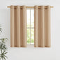 NICETOWN Camel Short Linen Curtains by NICETOWN