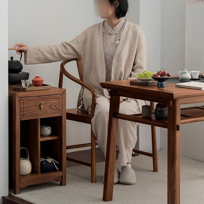 Sofas Chinese Style Wooden Sofa Side Table Tea Cabinet Side Cabinet Side - Image 2