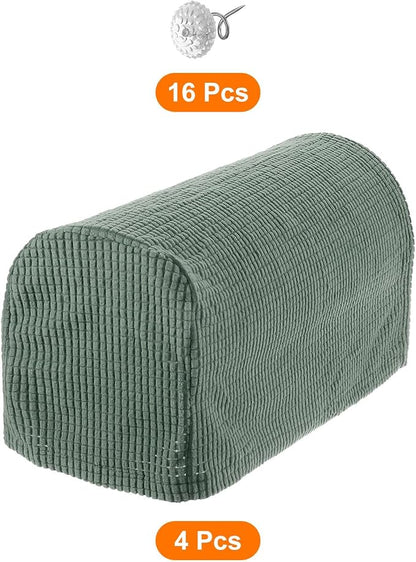 uxcell Stretch Armrest Covers Armchair Anti-Slip - Image 3