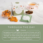 Tily Through The Day Wellness Tea - Antioxidant-Rich Herbal Tea - Caffeine Free - 10 Plastic-Free Teabags