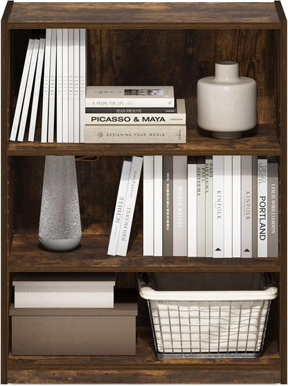 Furinno GEHRY Book Shelf, 3-Tier Small Bookshelf, Bookcase - Image 4