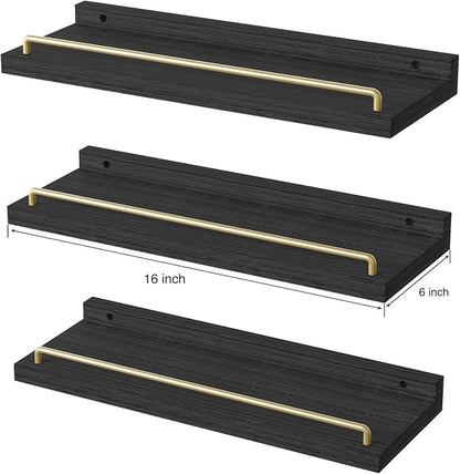 RYOFOBETTO Floating Shelves for Wall Decor, Living Room, Picture Frames - Image 3