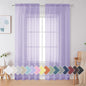 Simplebrand Lavender Sheer Curtains 72 Inches Long 2 Panels by Simplebrand
