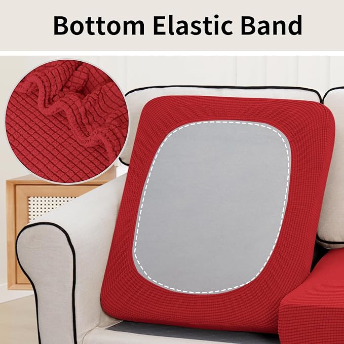Easy-Going Stretch Individual Oversized Couch Cushion Cover Sofa Seat Furniture - Image 4