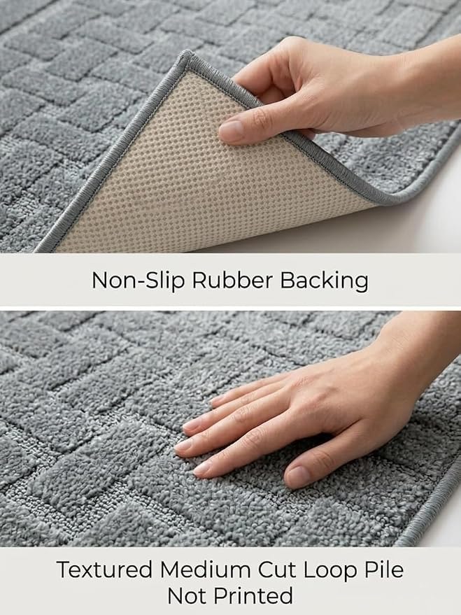 Runner Rug 12 ft, Non-Slip Washable Rug, Rubber Backing, Rolled in Box - Image 3