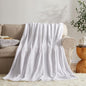 KMUSET Fleece Blanket Twin Size White Lightweight Throw Blanket Super Soft Cozy by COZYBLANKETHappyHomeLife