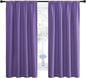 NICETOWN Kitchen Curtains, Short Blackout Drapes, Lilac Purple, Thermal by NICETOWN