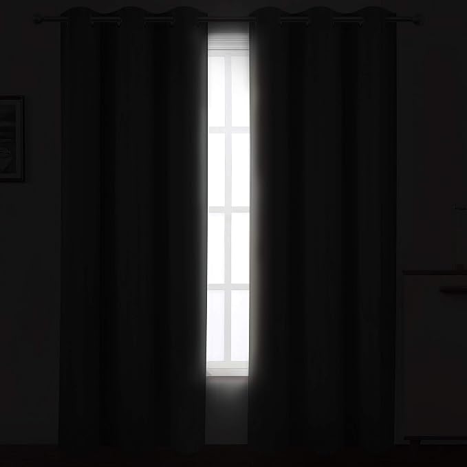 Frost Grey Thermal Blackout Curtains/42 x 95 Inch/Set of 2 Panels Room - Image 3