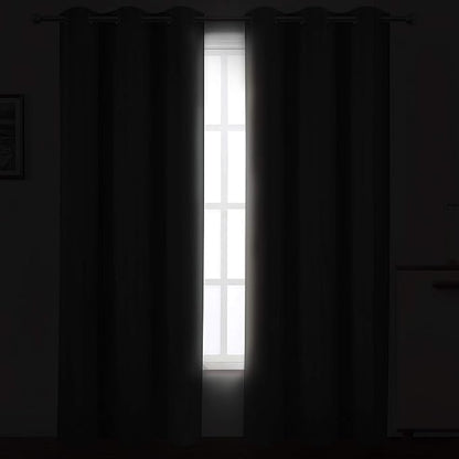 Frost Grey Thermal Blackout Curtains/42 x 95 Inch/Set of 2 Panels Room - Image 3