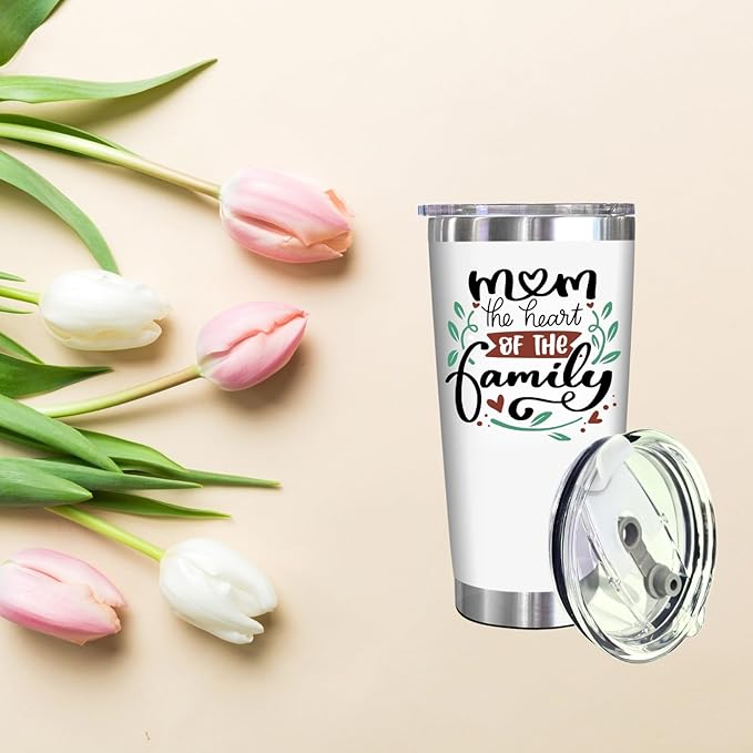Birthday Gifts for Mom - 20 oz Stainless Steel Insulated Coffee Tumbler with Lid - Mom Birthday Gifts from Daughter Son, Mothers in Law, Mama, Grandma Gift Ideas, Tumblers for Women