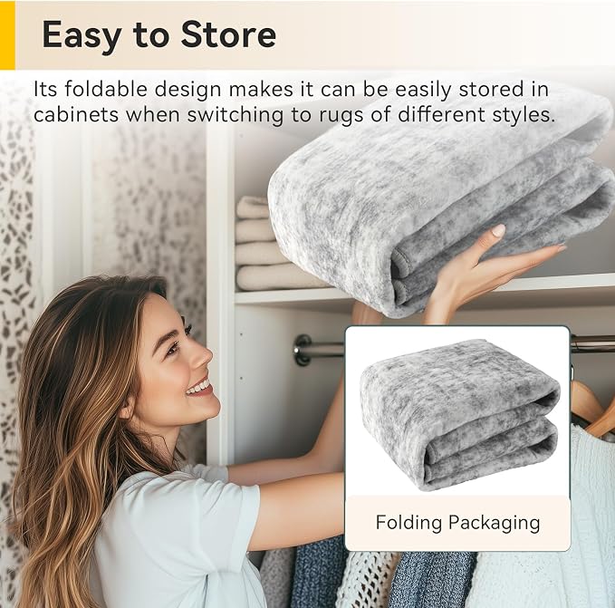 RELEANY Washable 4'x6' Abstract Area Rug - Image 8