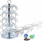 K cup Holder Storage Coffee Capsules Pod Holder Carousel 5 Tier Compatible with 45 K-Cup Pods